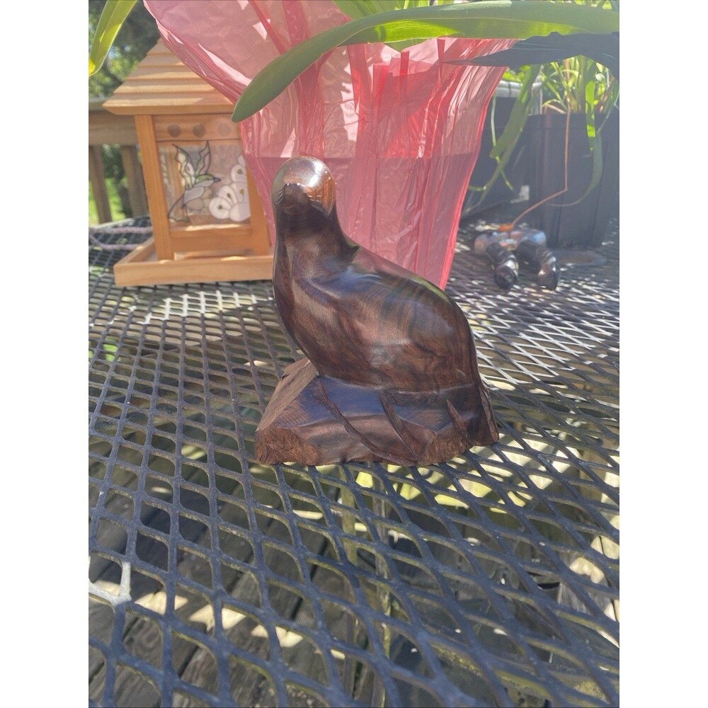 Handmade Ironwood California Seal - Boho Beauty Natural wood Sculpture